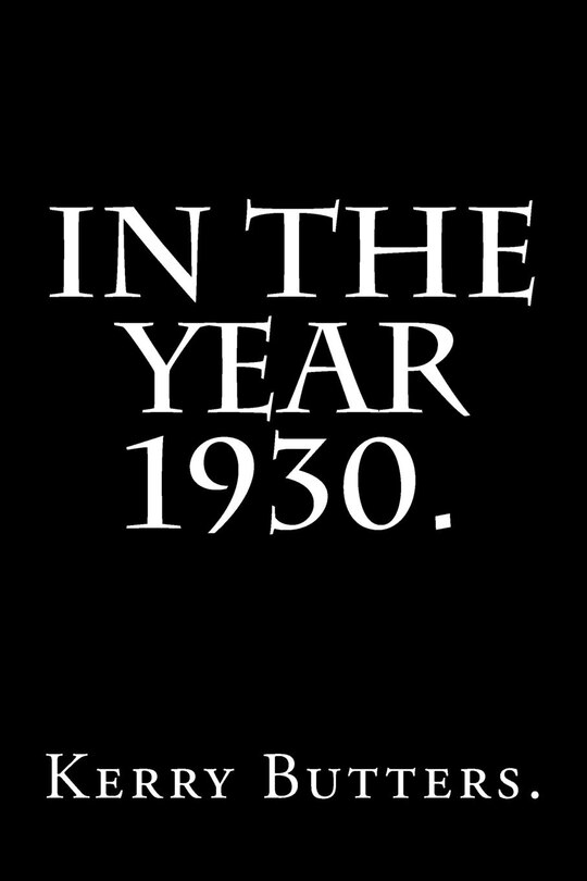 Couverture_In the Year 1930.