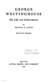 Couverture_George Westinghouse - His Life and Achievements