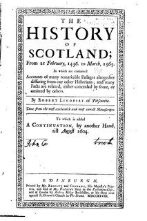 Front cover_The History of Scotland, From 21 February, 1436. To March, 1565