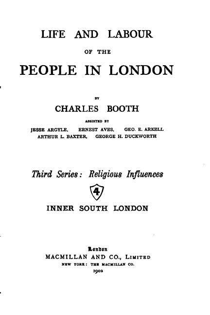 Front cover_Life and Labour of the People in London
