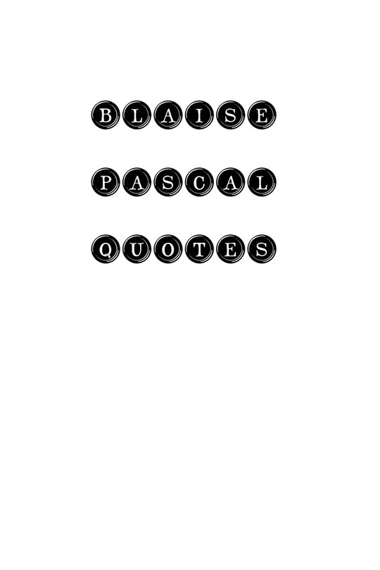 Front cover_Blaise Pascal Quotes