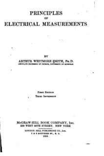Front cover_Principles of Electrical Measurements
