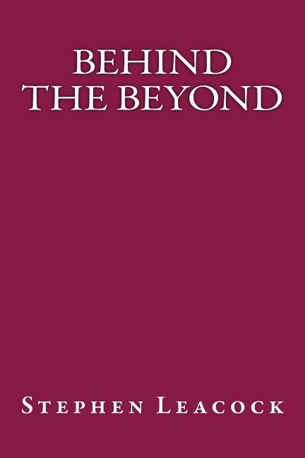 Couverture_Behind the Beyond