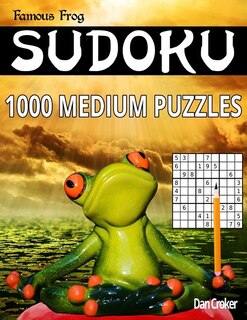 Front cover_Famous Frog Sudoku 1,000 Medium Puzzles