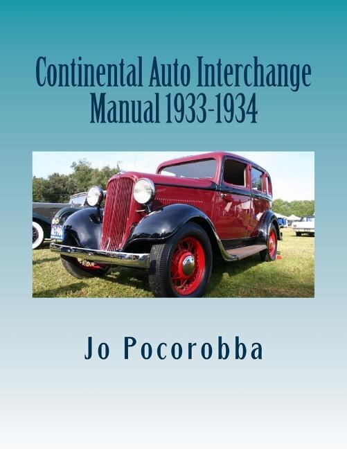 Continental Auto Interchange Manual 1933-1934