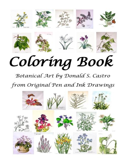 Front cover_Botanical Art Coloring Book