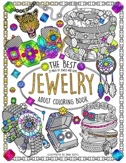 Front cover_The Best Jewelry Adult Coloring book