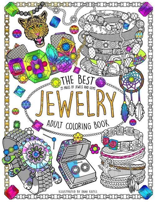 Front cover_The Best Jewelry Adult Coloring book