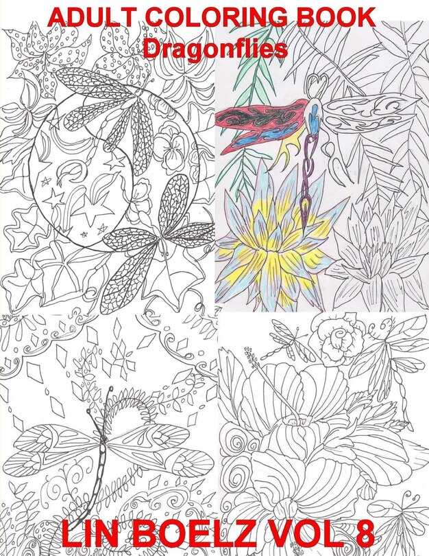 Couverture_Adult Coloring Book Dragonflies
