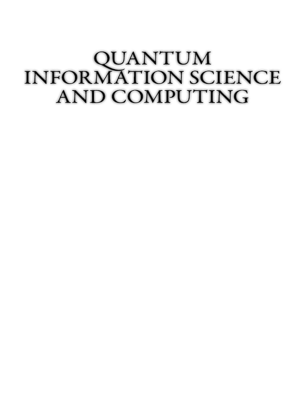 Front cover_Quantum Information Science and Computing
