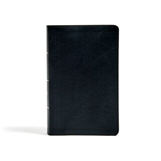 Front cover_Csb Single-column Personal Size Bible, Black Leathertouch