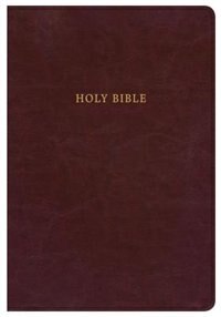 Kjv Super Giant Print Reference Bible, Classic Burgundy Leathertouch,