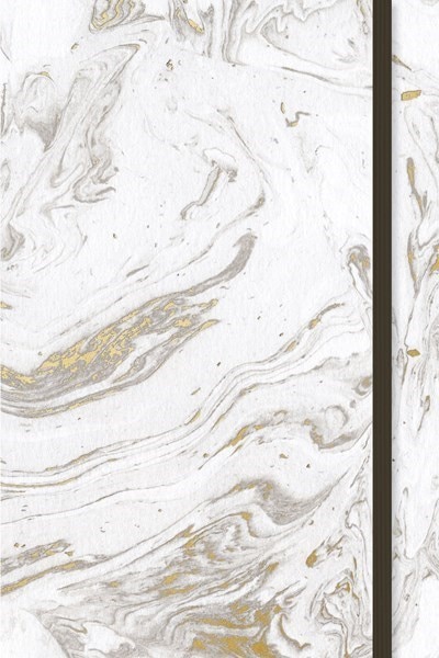 Front cover_White Marble with Band, Journal