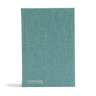 Front cover_CSB (in)courage Devotional Bible, Green Cloth Over Board Indexed