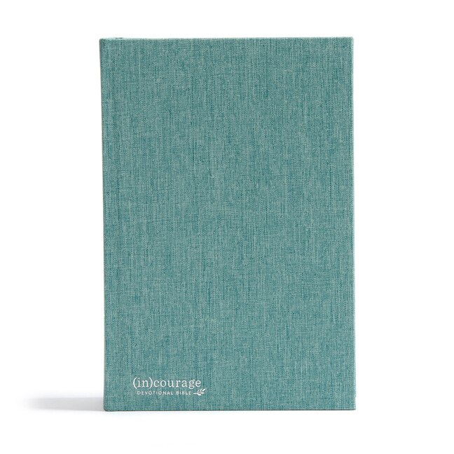 Front cover_CSB (in)courage Devotional Bible, Green Cloth Over Board Indexed