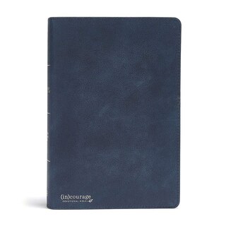 Front cover_CSB (in)courage Devotional Bible, Navy Genuine Leather Indexed