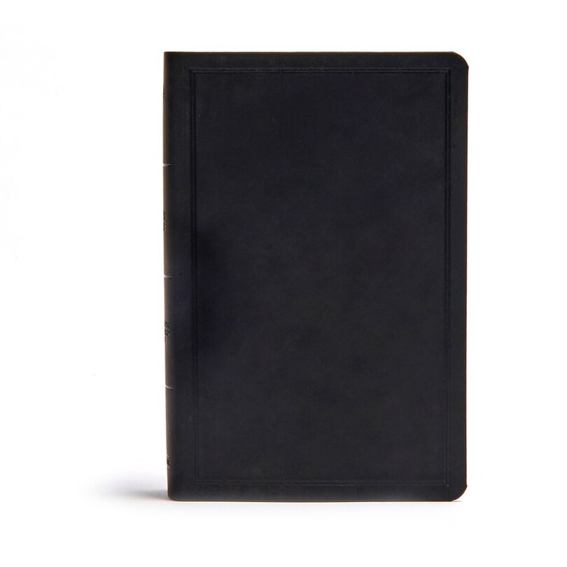 Front cover_CSB Deluxe Gift Bible, Black LeatherTouch