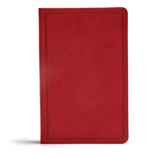 Front cover_CSB Deluxe Gift Bible, Burgundy LeatherTouch