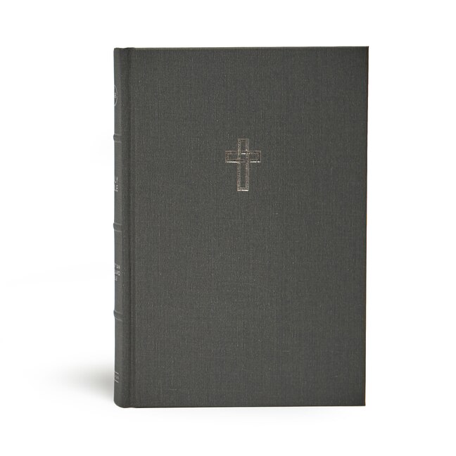 Front cover_CSB Large Print Ultrathin Reference Bible, Charcoal Cloth-Over- Board, Black Letter Edition