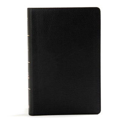 Front cover_Kjv Large Print Personal Size Reference Bible, Black Leathertouch