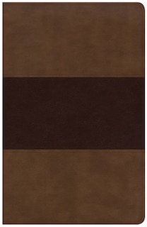 Front cover_Kjv Large Print Personal Size Reference Bible, Saddle Brown Leathertouch