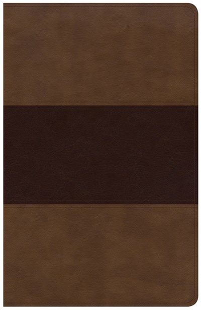 Front cover_Kjv Large Print Personal Size Reference Bible, Saddle Brown Leathertouch