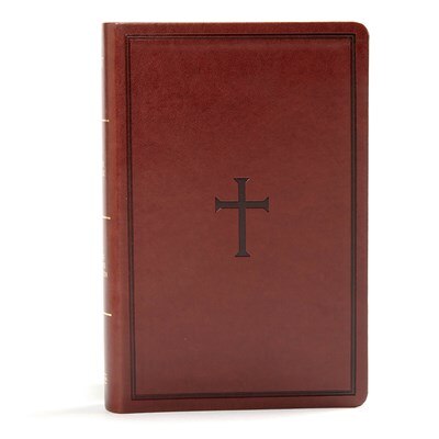 Front cover_Kjv Large Print Personal Size Reference Bible, Brown Leathertouch Indexed