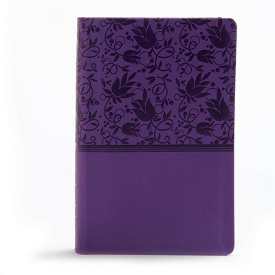 Front cover_Kjv Large Print Personal Size Reference Bible, Purple Leathertouch Indexed