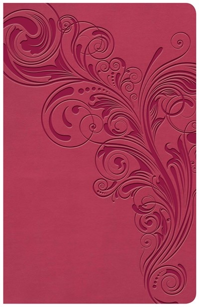 Front cover_Kjv Large Print Personal Size Reference Bible, Pink Leathertouch Indexed