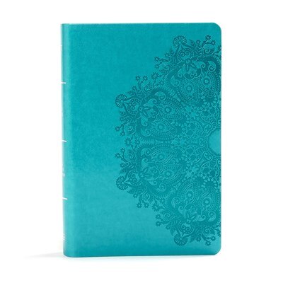 Front cover_Kjv Large Print Personal Size Reference Bible, Teal Leathertouch