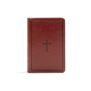 Front cover_Kjv Large Print Compact Reference Bible, Brown Leathertouch