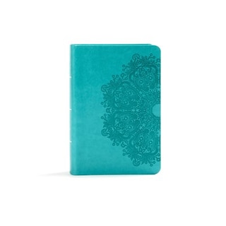 Front cover_Kjv Large Print Compact Reference Bible, Teal Leathertouch