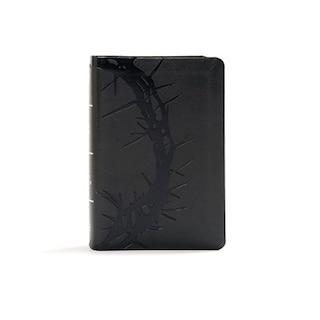 Front cover_Kjv Large Print Compact Reference Bible, Charcoal Leathertouch