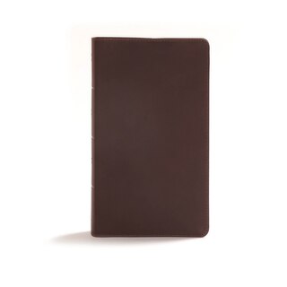 Front cover_Csb Reader's Bible, Brown Genuine Leather
