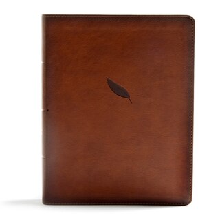 Front cover_Csb Legacy Notetaking Bible, Tan Leathertouch