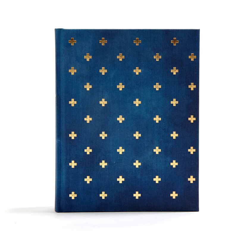 Front cover_Csb Notetaking Bible, Navy/cross Cloth-over-board