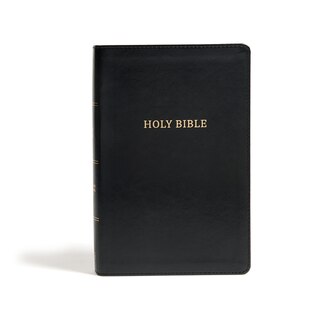 Front cover_Csb Large Print Personal Size Reference Bible, Black Leathertouch, Classic Edition