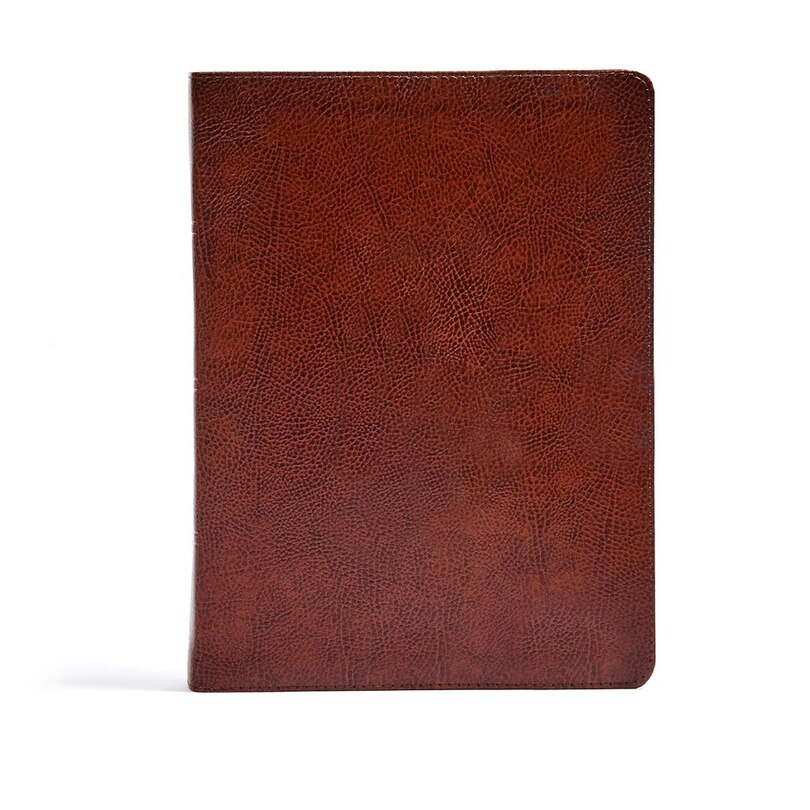 Front cover_Csb Verse-by-verse Reference Bible, Brown Bonded Leather