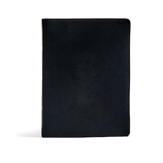 Front cover_CSB Verse-by-Verse Reference Bible, Holman Handcrafted Collection, Black Premium Goatskin