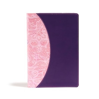 Front cover_KJV One Big Story Bible, Pink/Purple LeatherTouch