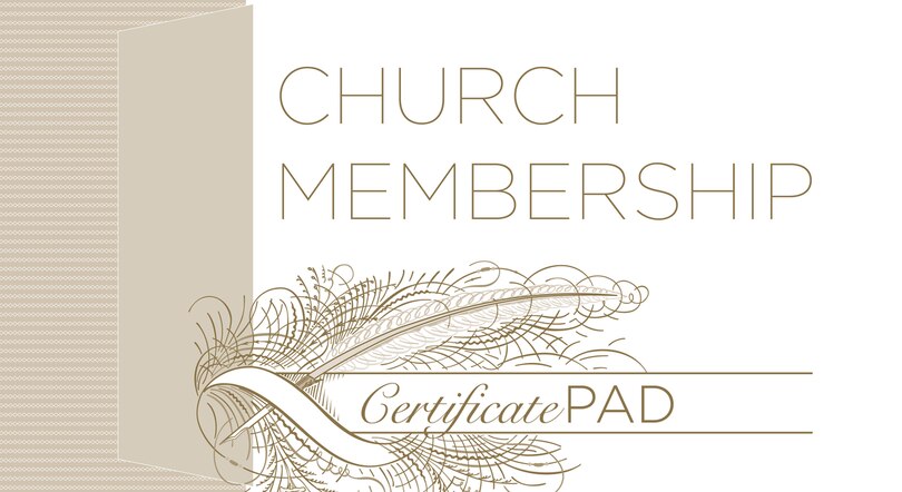 Couverture_Church Membership Certificate Pad (26 Count)