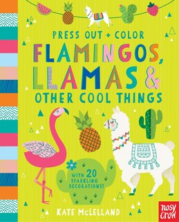Couverture_Press Out and Color: Flamingos, Llamas & Other Cool Things