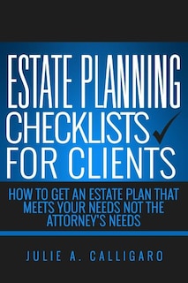 Front cover_Estate Planning Checklists For Clients