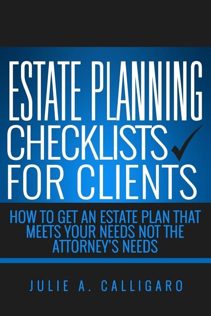 Front cover_Estate Planning Checklists For Clients