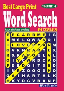 Front cover_Best Large Print Word Search Puzzles, Vol. 4