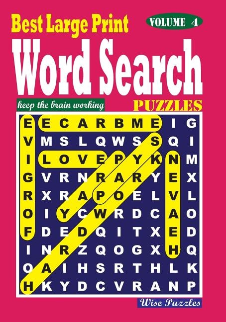 Front cover_Best Large Print Word Search Puzzles, Vol. 4