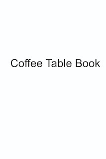 Front cover_Coffee Table Book