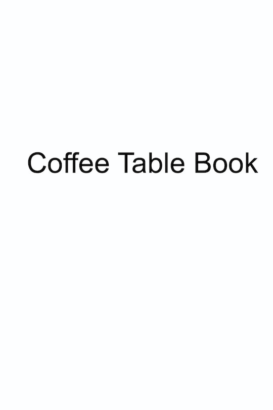 Front cover_Coffee Table Book