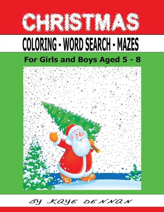Couverture_Christmas Coloring - Word Search - Mazes