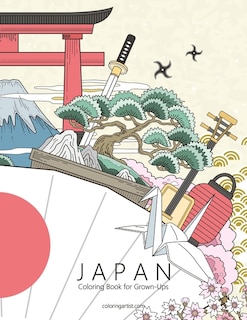 Japan Coloring Book For Grown-ups 1